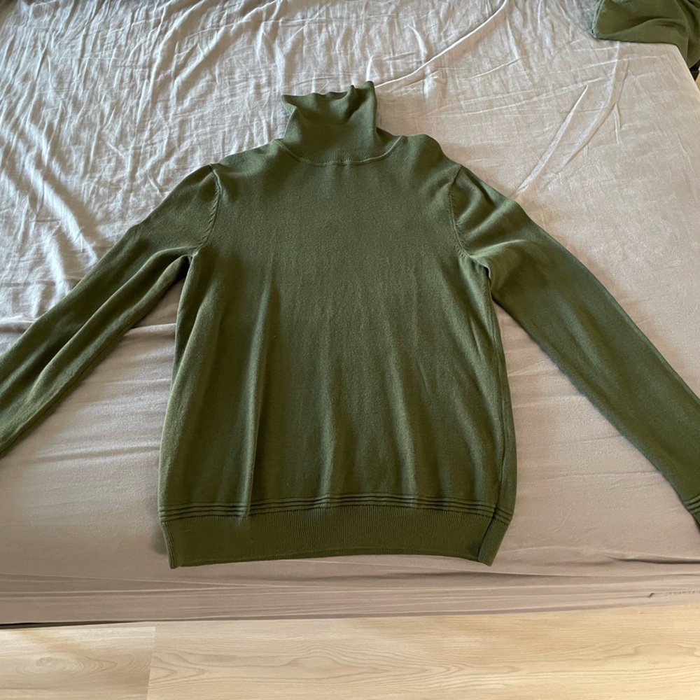 Topman Forest Green Women's Long Sleeve Top